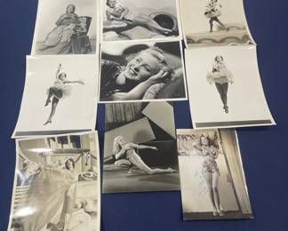 437 Lot 395h Lot of vintage Hollywood black and white photos