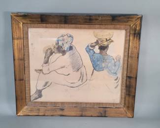 181 Lot 106 Vintage offset lithograph after Paul Gauguin s