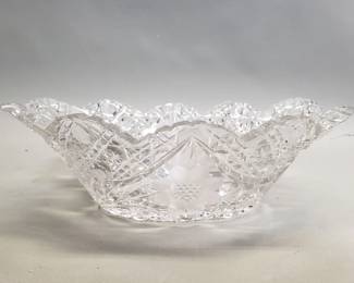 329 Lot 341 Cut crystal bowl