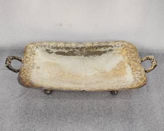348 Lot 350h Vintage silver plate footed candy dish
