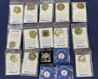 284 Lot 317h Lot of Dodgers Unocal 76 souvenir hat pins