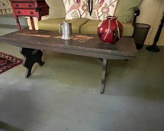 Rustic sofa table