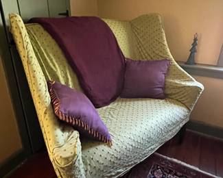 Double wing back chair