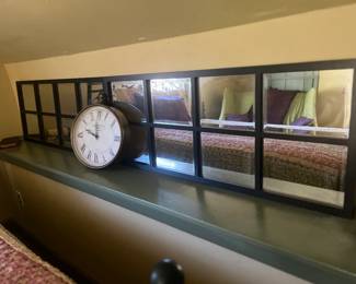 Paned long mirror