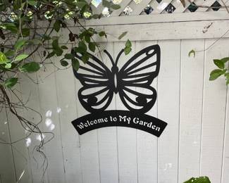 Metal garden decor