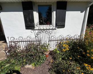 Bird and heart wrought iron