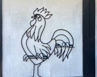 Metal Rooster decor