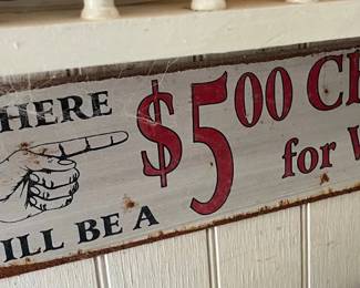 Various sign decor
