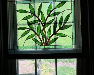 Stained glass window decor