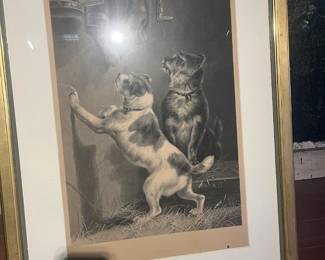 Dog themed poster of print