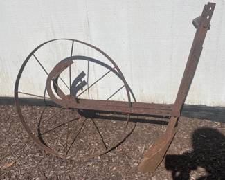 Antique Push Plow Garden decoration