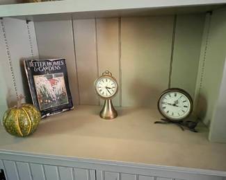 Various clock decor