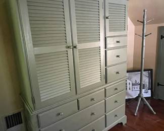 Cottage TV Armoire and Coat Rack (2 each available)