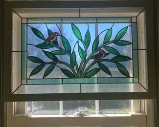 Stained glass window decor