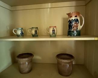 Various pottery items