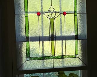Stained glass window decor