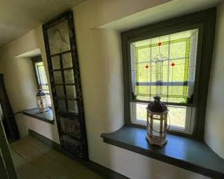 Stained glass matching pair and lanterns