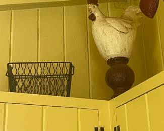 Hens, roosters, chickens
