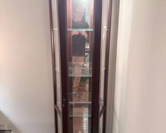 Slim lighted Curio Cabinet