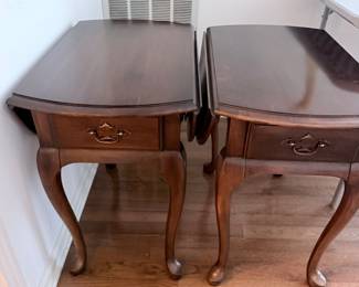 Two Drop Leaf End Tables