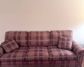 Like New Plaid Sofa