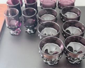 VTG Franciscan Madeiro Plum Glassware 