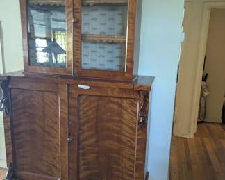 Vintage two piece Storage cabinet