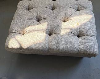 Upholstered Tufted Ottoman