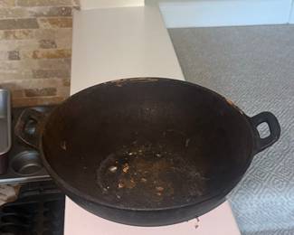 Vintage Cast Iron Kadai Wok