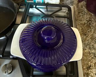 Blue Covered Casserole