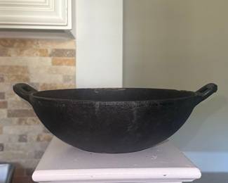 Vintage Cast Iron Kadai Wok