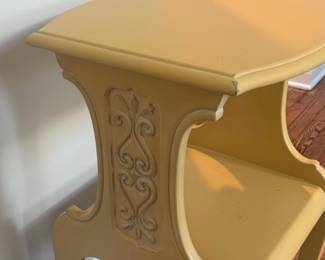 Vintage Painted Two-Tier Side Table
