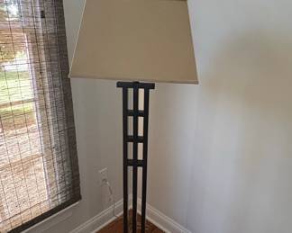 Mission Style Slatted Floor Lamp