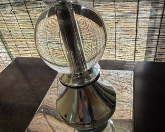 Contemporary Crystal Ball Table Lamp