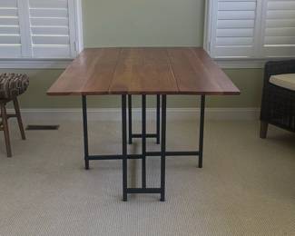 Crate & Barrel Origami Rectangular Drop Leaf Table