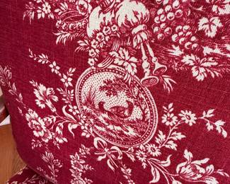 French Provincial Style Toile Upholstered Armchair