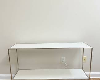 Modern Metal and Glass Console Table