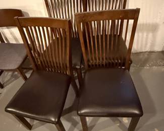 Set of Four Mission-Style Dining Chairs