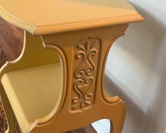 Vintage Painted Two-Tier Side Table