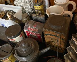 Old Advertising Cans and Tins