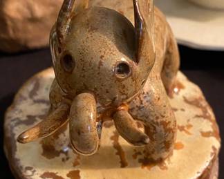 Small Whimsical N.C. Pottery Elephant