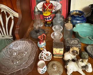 Assorted Glass and Figurines