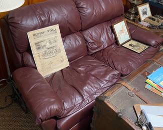 Leather Love Seat