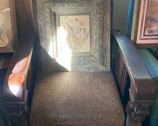 Morris Chair with Carvings