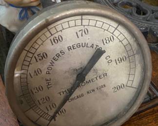 Old Powers Regulator Thermometer