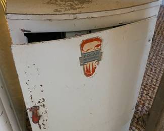 Old Metal Kid's Polar Toy Refrigerator