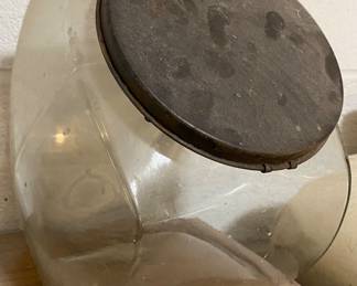 Large Hoosier Flour Jar with Original Lid