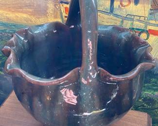Joe Owen Pottery Basket