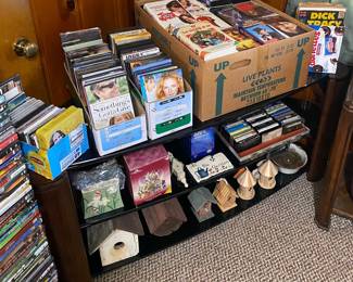 Assorted DVD's, VHS and CD's