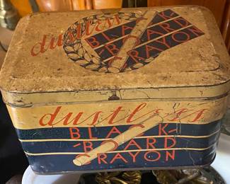 Old Chalk Tin
